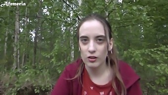 In The Wilderness, My Girlfriend Gives Me A Deepthroat Blowjob And Swallows My Ejaculation