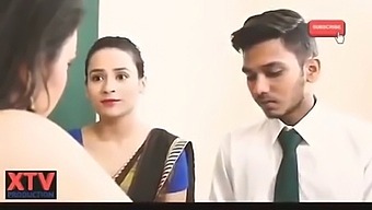 A Teacher And Her Student Engage In A Sensual Encounter