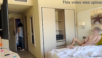 Hotel Maid Joins In On Public Penis Flashing And Jerk-Off Session