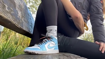 A Young Blonde Engages In Public Sex With Me In A Park
