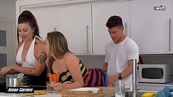 Her Girlfriend’s Best Friend Came Over For A Few Days And We Had Sex Until We Got Into A Threesome.